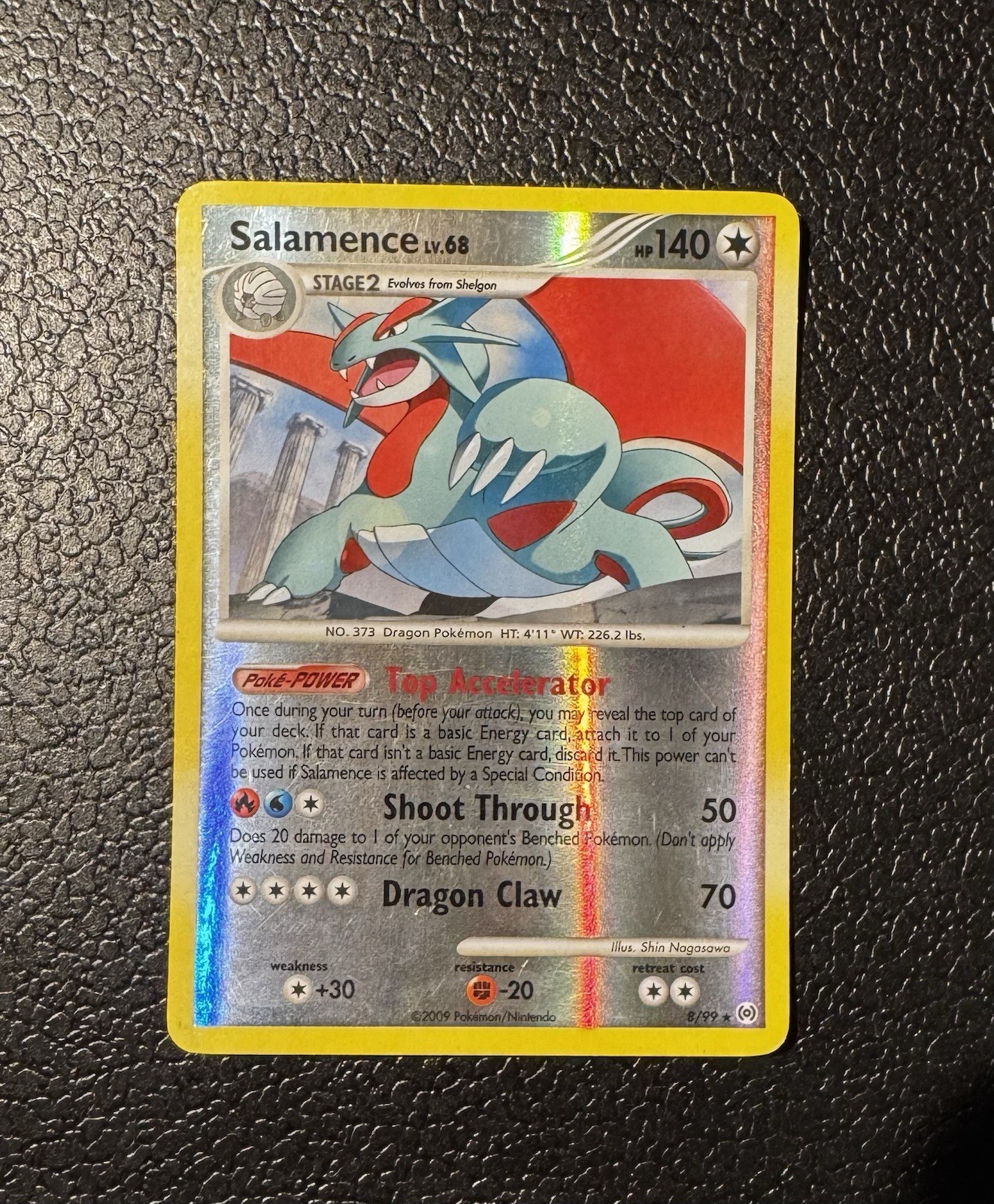 Pokemon Salamence Holo Rare Arceus 8/99 Reverse Holo MP