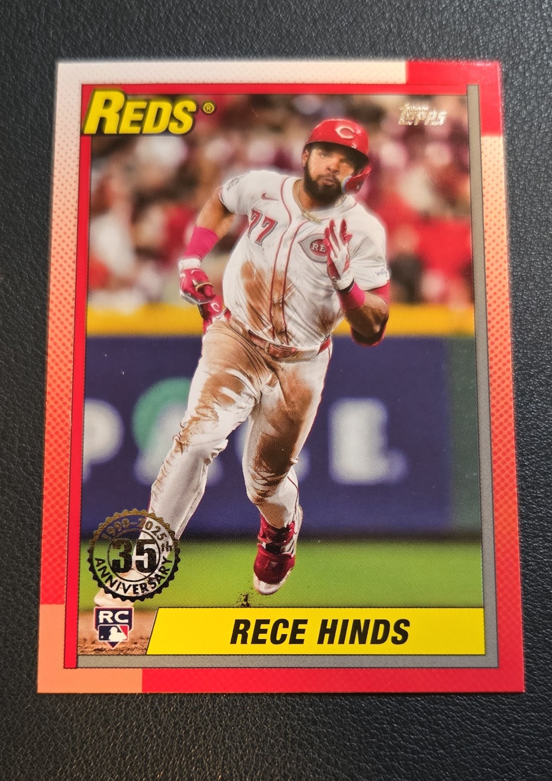 2025 Topps Series 1 - 1990 Topps Baseball Rece Hinds #T90-56 (RC) Reds