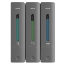 Shampoo and Conditioner Dispenser - Shower Soap Dispenser Wall Mounted No Dri...