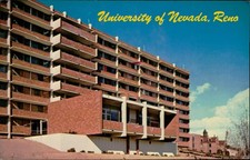 Postcard Nye Hall Dormitory, University of Nevada, Reno postcard