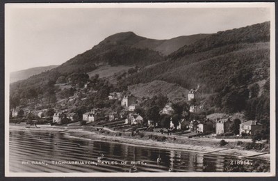 1954 RPPC POSTKARTE RHUBAAN,TIGHNABRUA I CH,KYLES OF BUTE, SCHOTTLAND