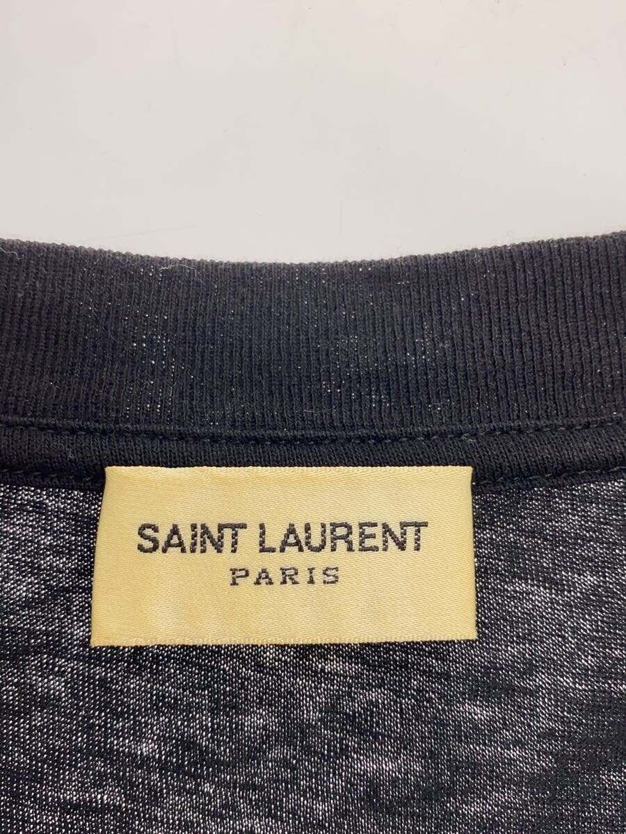 SAINT LAURENT T-SHIRT LOGO S COTTON BLACK 480335 YB2IS Used