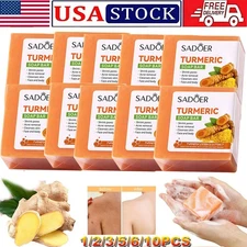 Tumeric Soap Skin Whitening Dark Spots lightening Acne Brightening Turmeric 100g