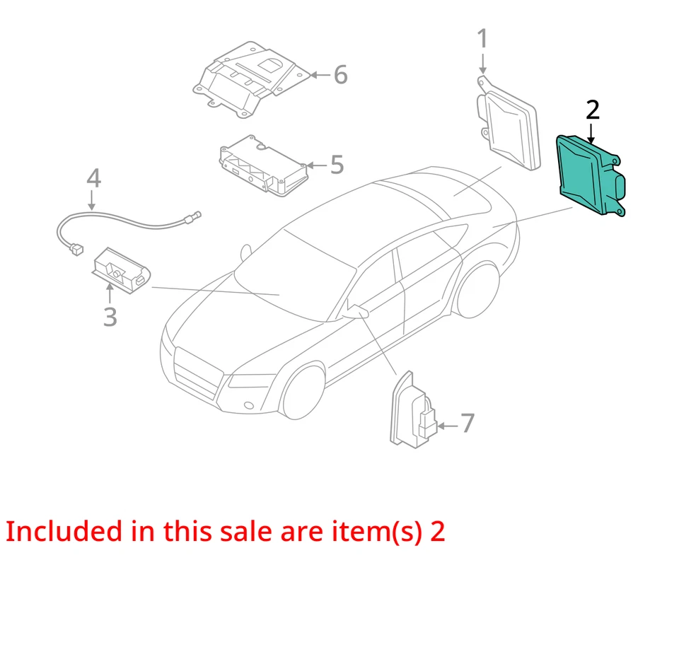 Chassis ECM Driver Assist Blind Spot Alert Trunk Fits 16-18 AUDI A6 6759581 Foto 3 de 4