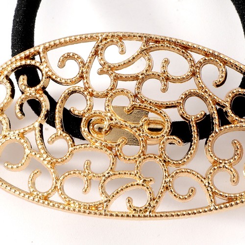 Metal Hair Tie Retro Hair Cuff Wrap Vintage Glossy Hair Rope for Women Girls HOT - Picture 10 of 31