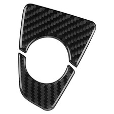1x (carbon fiber car center gear shift panel floor cover trim for -3386