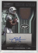 2018 Panini Playbook Signature Materials /199 Robby Anderson #SM-RA Auto sd0