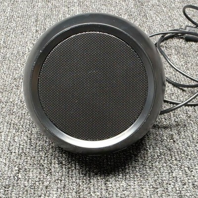 XKX USB Computer Speaker LLR054AB Round Single Plug N Play PC Laptop Desktop Aud