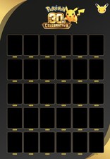 Pokemon 30th Anniversary Celebration Card Display Poster 20x30 For 30 Pikachu
