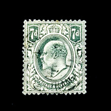 GREAT BRITAIN Stamp - 1910 King Edward VII 7d Used SOTN  
