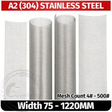 Stainless Steel Woven Wire Mesh (filter grading sheet) Metal Silk to Heavy Gauze