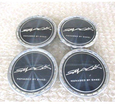 JDM SMACK ENKEI Wheel Center Caps Set of 4 59mm Genuine OEM Used