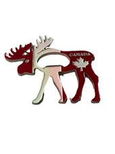 Canadian Flag Magnetic Fridge Magnet with Emblem – Wedge Shape Bottle Opener