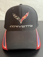 CORVETTE Black Hat Strapback One Size Fits Most GM Officially Licensed