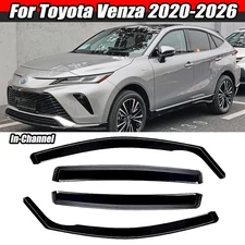 For Toyota Venza 2020-2026 In-Channel Wind Deflectors Rain Guards Window Visors