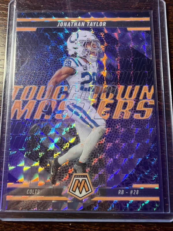 2025 Panini Mosaic Jonathan Taylor Touchdown Masters  #10 Orange Colts NFL 