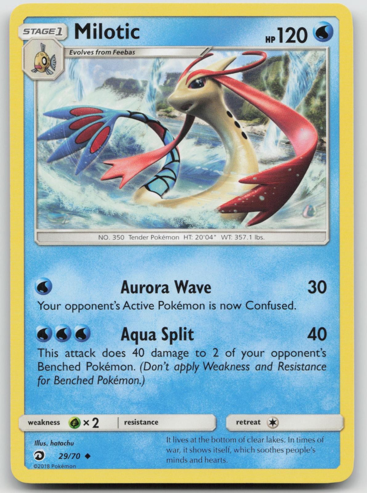 Milotic 29/70 Dragon Majesty Pokemon NM