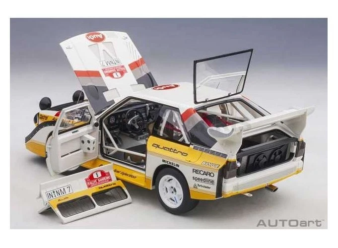 AUTOART 88503 AUDI - QUATTRO SPORT E2 S1 (night version) N 5 WINNER RALLY SANREM - Immagine 2 di 2