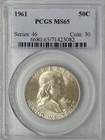 1961 Franklin Half Dollar | Silver Half Dollar | PCGS MS65