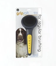 PetMate JW Pet GripSoft Slicker Brush for Dogs Small - 2 Pack