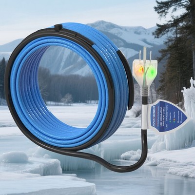 MAXKOSKO Dual Lights Heat Tape for Water Pipes  Self-Regulating