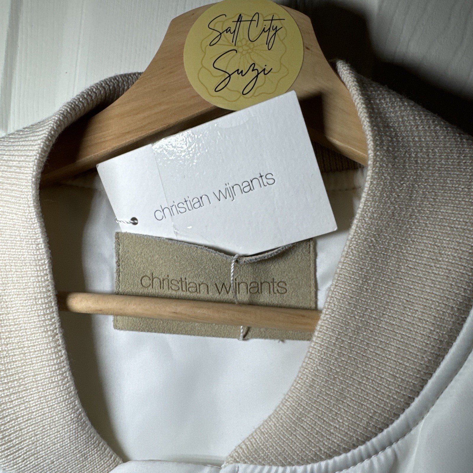 Women’s  Christian WIJNANTS Off White Bomber Jacket Sz42.NWT Gorgeous Oversized thumbnail 10