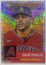 2022 Topps CPA 🔥David Peralta 💎 SP Silver Glitter Refractor #030/150 Card #119