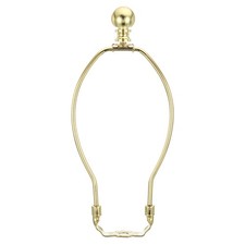 1 Set 8 Inch Lamp Harp Kit with Finial Lamp Shade Bracket Holder Gold