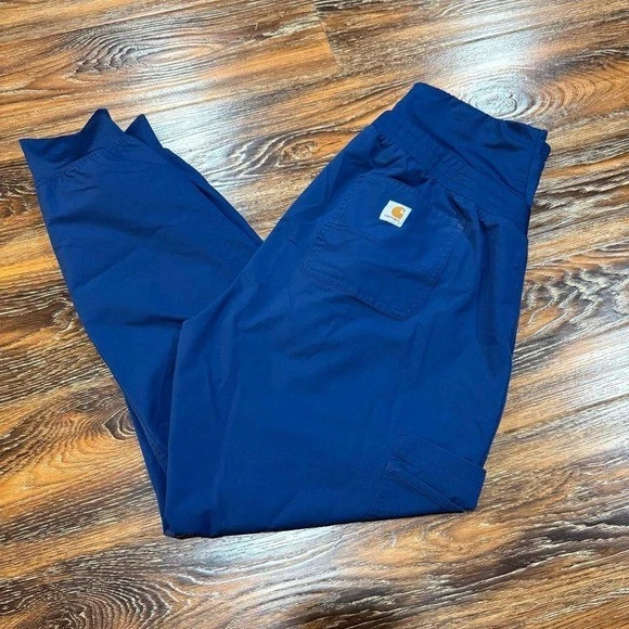 Pantalones Médicos de Maternidad Carhartt para Mujer M Regular Jogger Azul Marino Medianos Foto 3 de 4