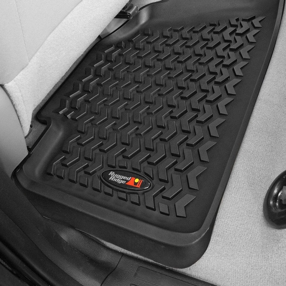For Ford F-150 15-20 All Terrain 1st & 2nd Row Black Floor Liner Set Foto 2 de 4