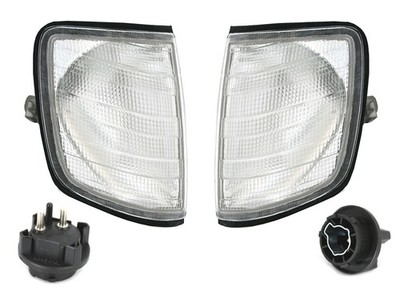 Frontblinker Set für Mercedes W124 E-Klasse 85-96 weiß Blinker mit Fassung