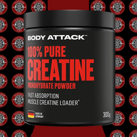 Body Attack Pure Creatine 300G Monohydrat Kreatin Muskelaufbau Pump Fitness