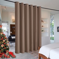 RYB HOME Extra Wide Blackout Curtain Room Divider 10x9ft Thermal Privacy