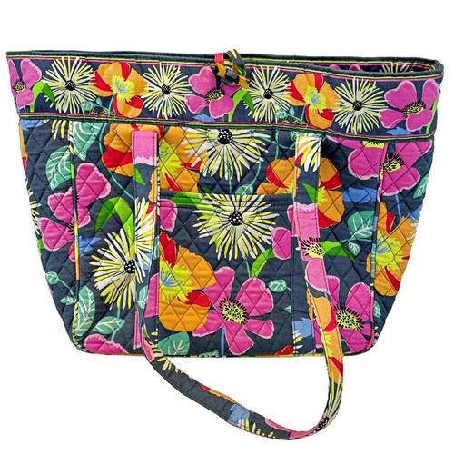 Borsa da lavoro Vera Bradley Jazzy Blooms 2013 borsa per laptop pannolino borsa trapuntata tasche - Foto 2 di 3