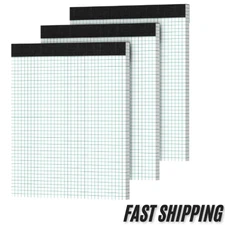Graph Paper 8.5 X 11, 3 Pack, 4X4 Quad Ruled, Grid Paper Pad 8-1/2" X 11", Grid