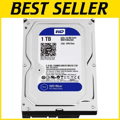 1TB Blue Desktop Hard Drive 3.5'' SATA3 6.0GB/s 64MB Cache