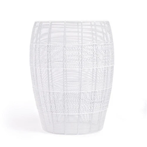 Butler Bellarose White Metal End Table - Picture 7 of 9