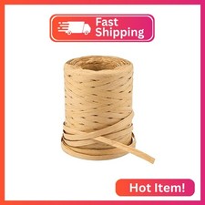 656 Feet Natural Raffia Paper Ribbon Twine Strings,1/4 Inch Kraft Raffia Twine S