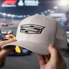 Cadillac Formula 1 Team Trucker Cap  Motorsport Racing Cap  Embroidered Logo S
