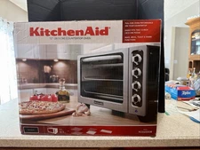 KITCHENAID KCO222OB Countertop Oven 12” open box Sealed BLK/Silver