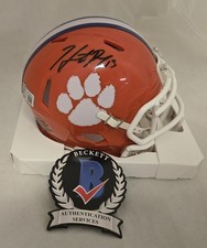 Hunter Renfrow Signed Clemson Tigers Speed Mini Helmet Beckett COA Raiders 
