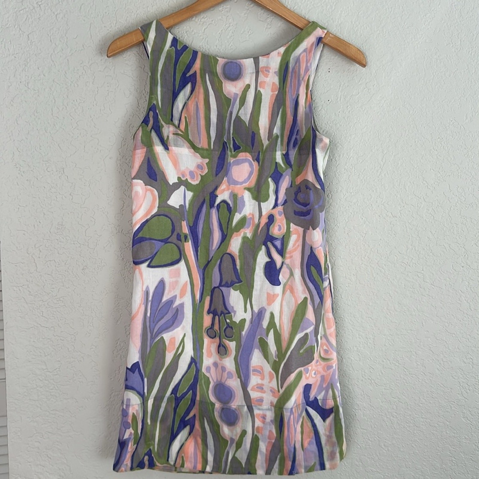 Tori Richard Floral Hawaiian Dress Mini Purple Gr… - image 7