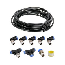 Push Lock Black Vacuum Fitting Kit Turbo Wastegatesolenoid For Turbo Vehicles