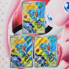Squirtle 039 x3 Lot - First Partner Pokemon Cards - #L626