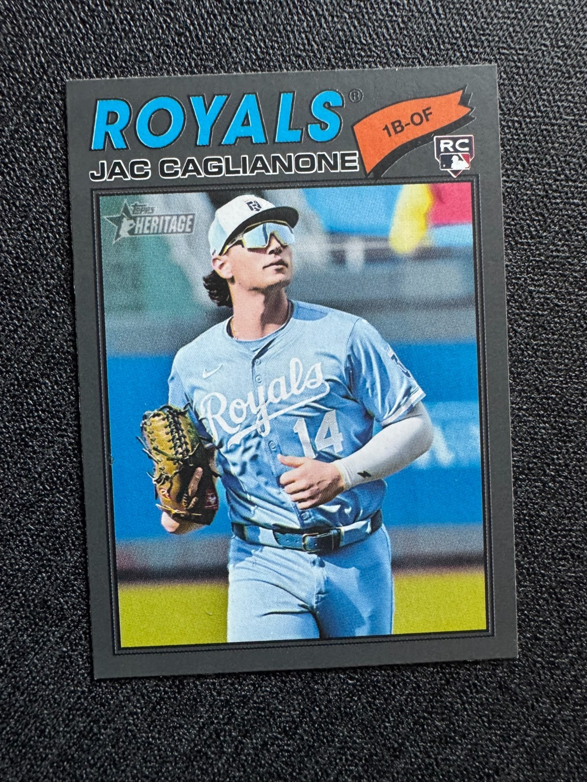 Jac Caglianone #136 Dark Gray Border - 2026 Topps Heritage MLB Baseball Card