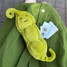 Jellycat Vivacious Rare Pea: Stuffed Vegetable Plush New With Tags Soft