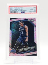 PAOLO BANCHERO 2024-25 PANINI PRIZM BLACK CHERRY BLOSSOM 20/20 PSA 10 Q7217-6