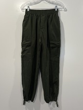Urban Outfitters Womens Army Olive Green Lara High Rise Cargo Pants Size SP