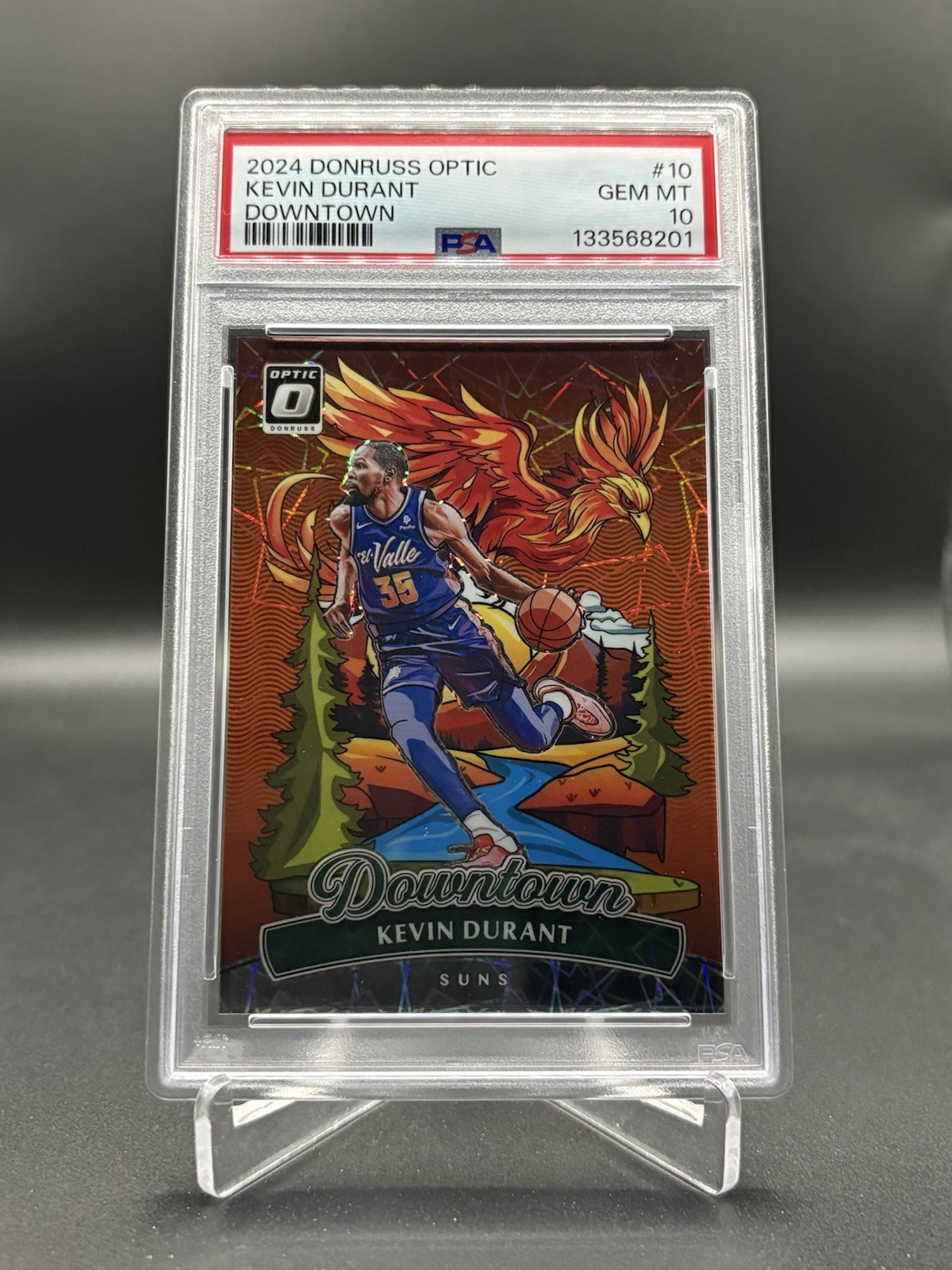 2024-25 Panini Donruss Optic Kevin Durant Downtown #10 Psa 10 Gem Mint Suns