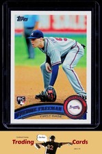 Freddie Freeman 2011 Topps #145 Atlanta Braves RC Baseball Card EX/NM Rookie. rookie card picture